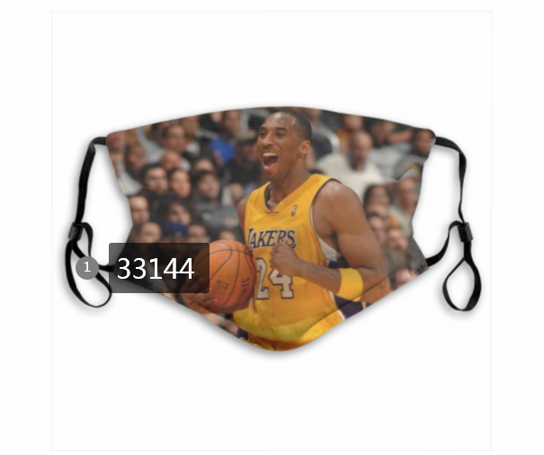 2021 NBA Los Angeles Lakers #24 kobe bryant 33144 Dust mask with filter->nba dust mask->Sports Accessory